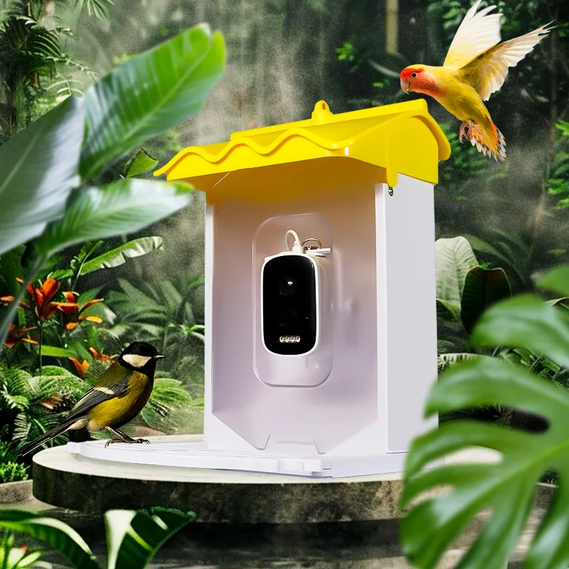 

Hot Sale Smart Outdoor Bird Watching Station with AI Camera Solar Waterproof Bird Feeder Auto Feeder for Garden Yard