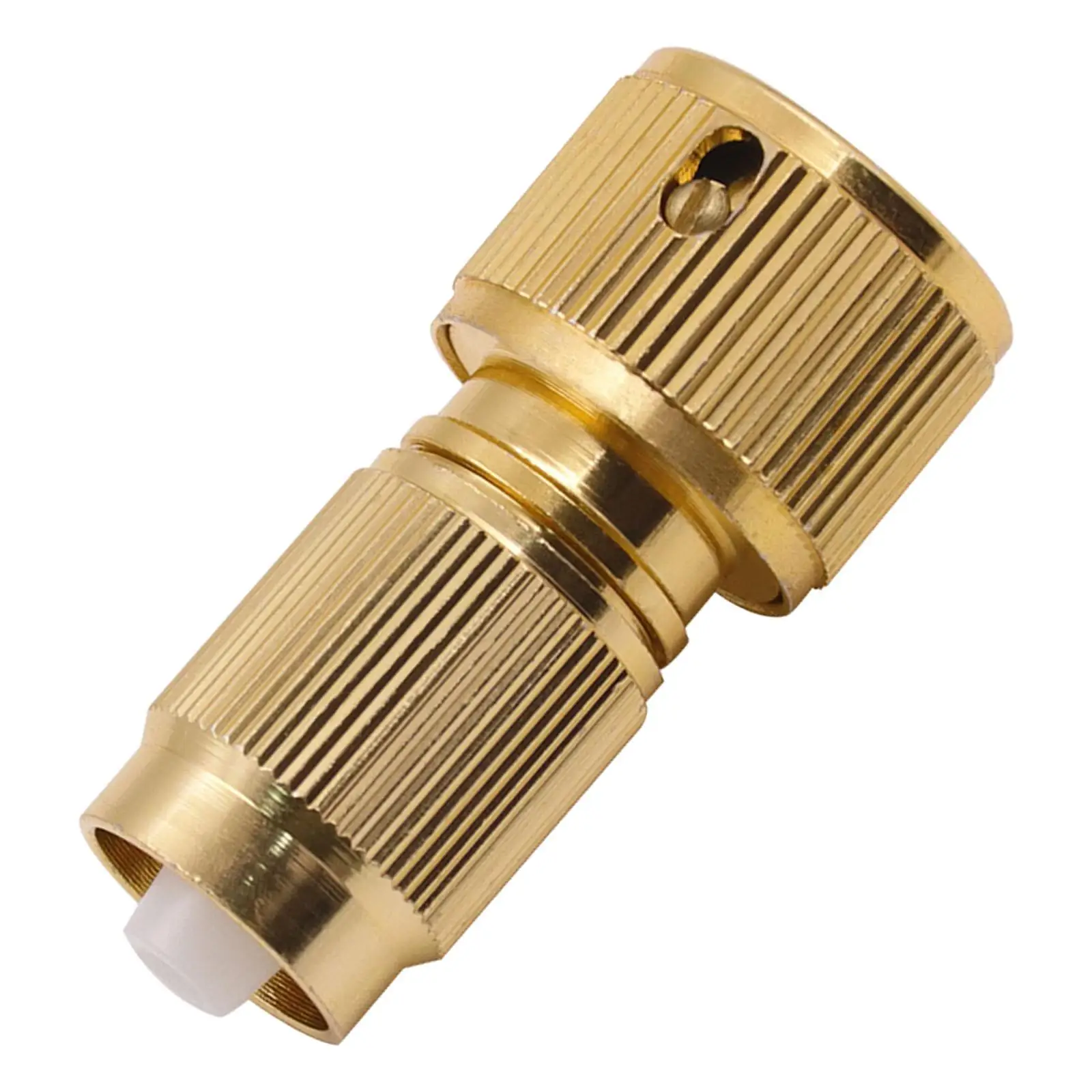 Connecteur de Réparation de Tuyau d'Arrosage, Raccord Fileté Rétractable en Aluminium