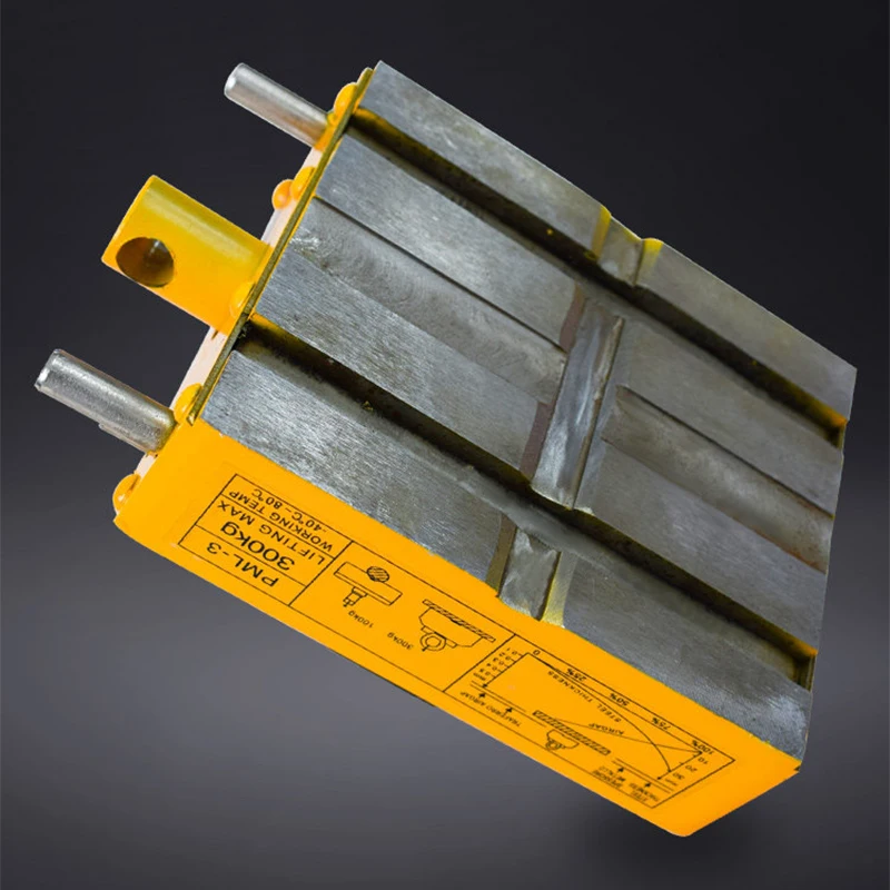 Lève-aimant à circuit magnétique double à plaque mince, mandrin magnétique 300KG, aimant industriel robuste 600KG/1000KG (personnalisé)