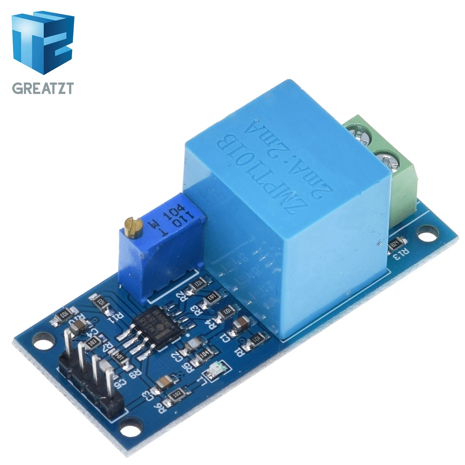 GREATZT Active Single Phase Voltage Transformer Module AC Output Voltage Sensor for Arduino Mega ZMPT101B 2mA