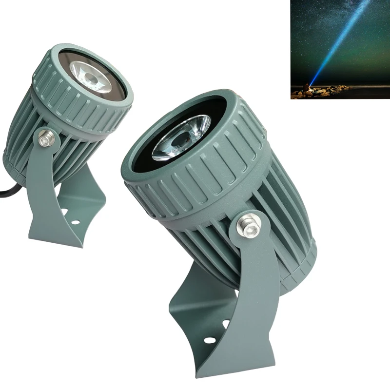 Reflector LED para exteriores, foco impermeable con ángulo de haz estrecho, paisaje, calle, jardín, cuadrado, 12V, 110V, 220V, 10W