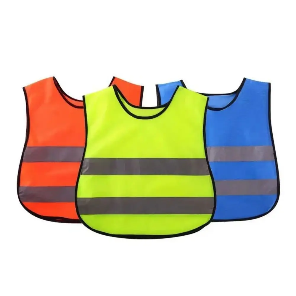 Gilet de sécurité respirant pour enfants, haute visibilité, glaçure de coulée confortable, gilet de nuit, degré de circulation de la mode