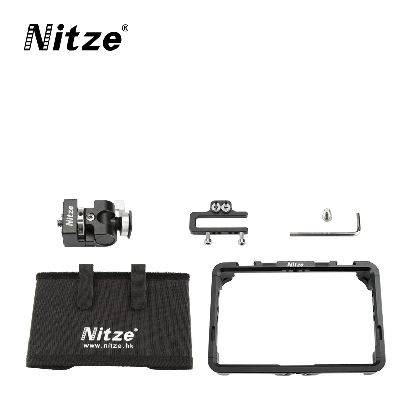 Nitze Monitor Cage For Portkeys LH5P II LH5P 5'' Wih HDMI Cable Clamp And Sunhood Free Shipping New Product Hot South Korea