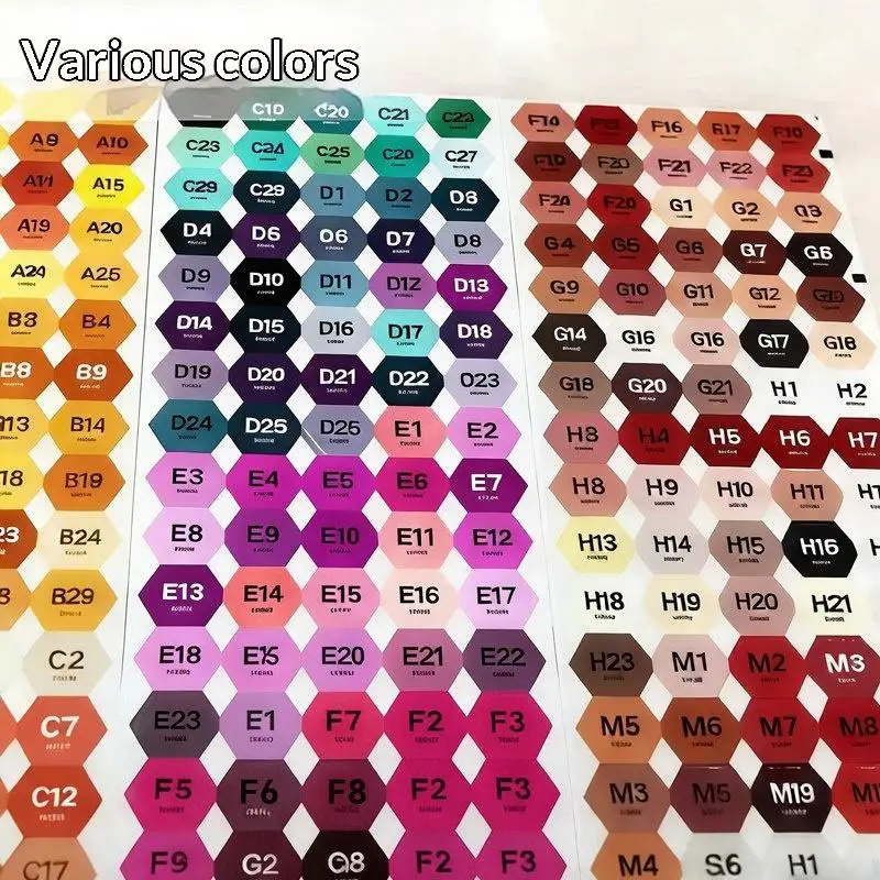 221/302 Farbcodierter Quadratischer Aufkleber Etiketten Aufkleber Aufbewahrungsbox Zubehör Bunt – Detail 9