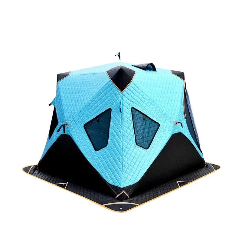 

Upgrade Pop-Up Sauna Tent for 3-4 People Outdoor Cotton & Thicken Fishing Hut Automatic Portable Free From Winter Cold & Snow