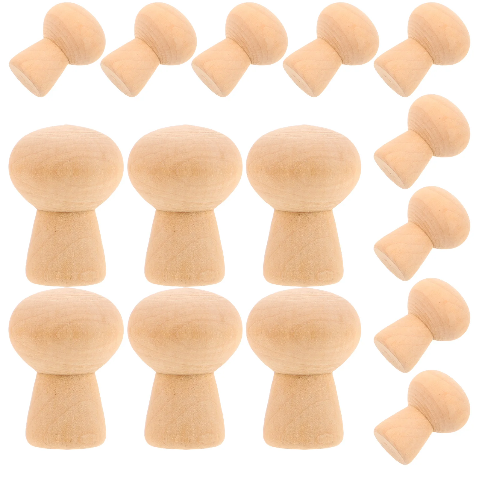 30개 어린이용 페인팅 버섯 모양 미완성 목공예품 창의적인 예술 놀이용 미니 버섯 장식품 DIY 가족용