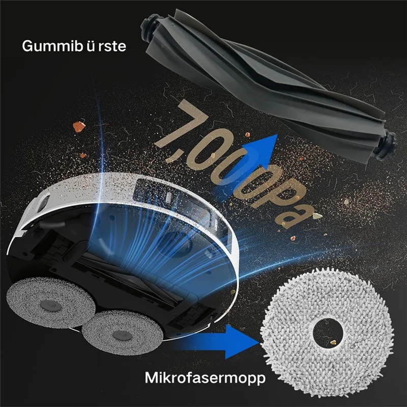 ¡Promoción! Para Dreame L20 Ultra y fregona Robot aspirador Cepillo Lateral principal filtros HEPA paño de mopa bolsas de polvo Accesorios