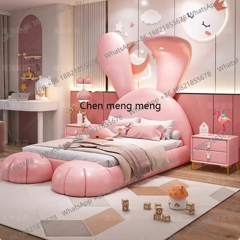

Modern Girls Bed Tatami Design Bedroom Queen King Size Children Bed Princess Sleeping Safe Letto Matrimoniale Unique Furniture