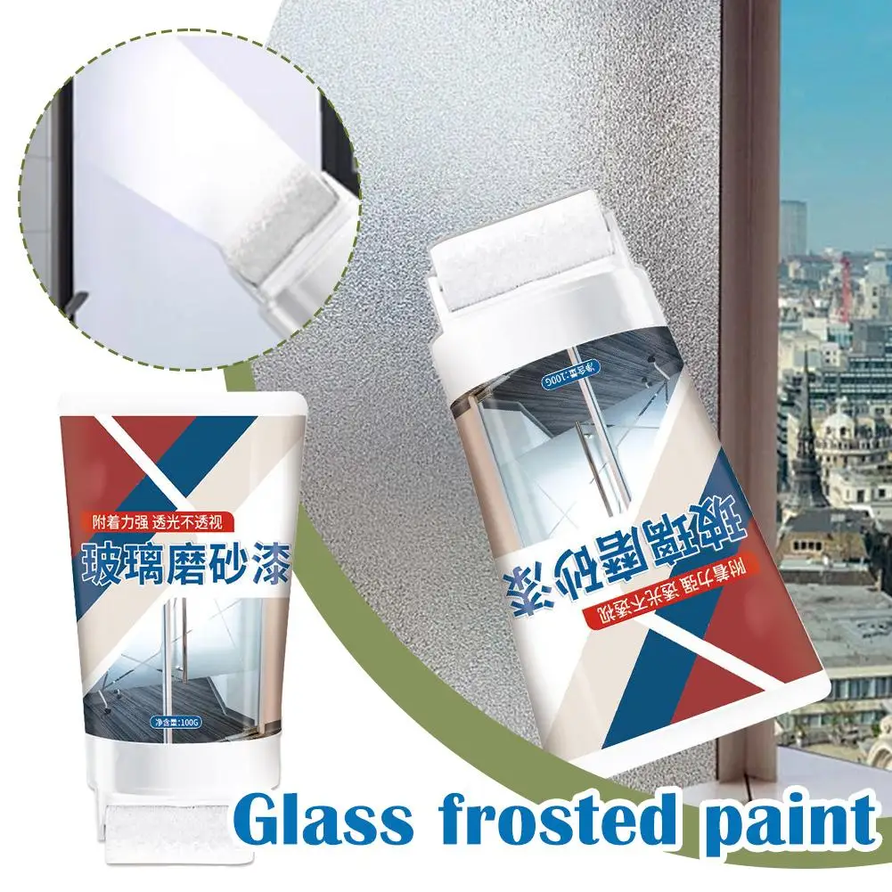 Glas Frosted Verf Doorschijnend Anti-gluren Milieuvriendelijk Huishoudelijk Decor Voor Badkamer Woonkamer Keuken H8r6