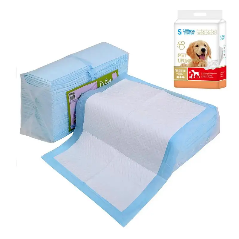 

Dog Pads Dog Housebreaking Supplies 100pcs Super Absorbent Piddle Training Pads For Older Or Incontinet Puppies Pet Supplies