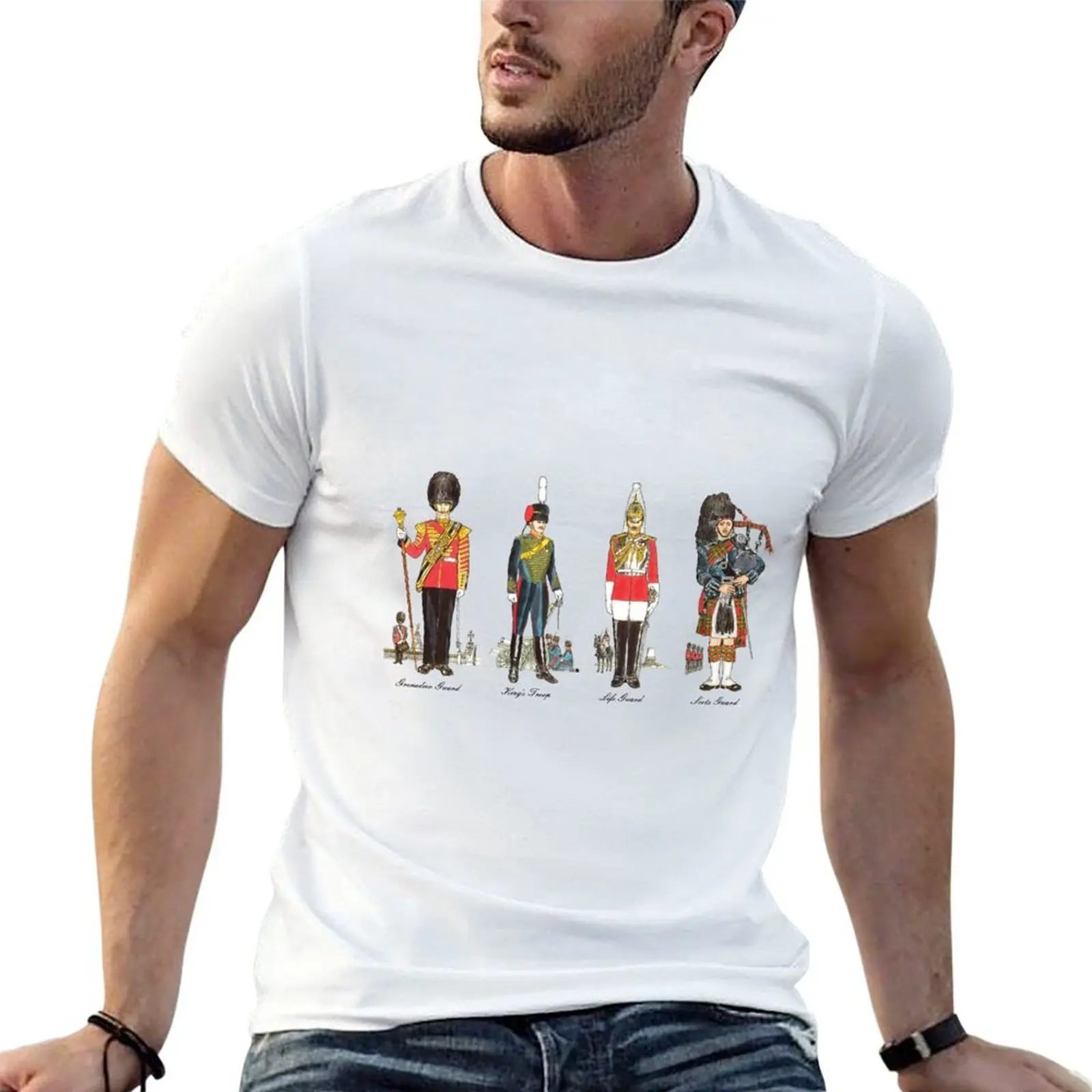 The Queen's Guards T-Shirt man t shirt designer t shirts for man cotton t shirt man luxury T-shirt