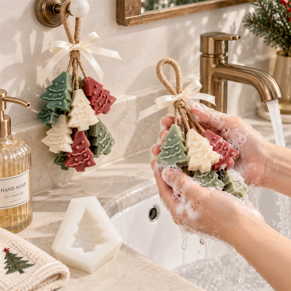 4-teilige Weihnachtsbaum-Seife – Soap Making Kit For Beginners Bewertung und Preis