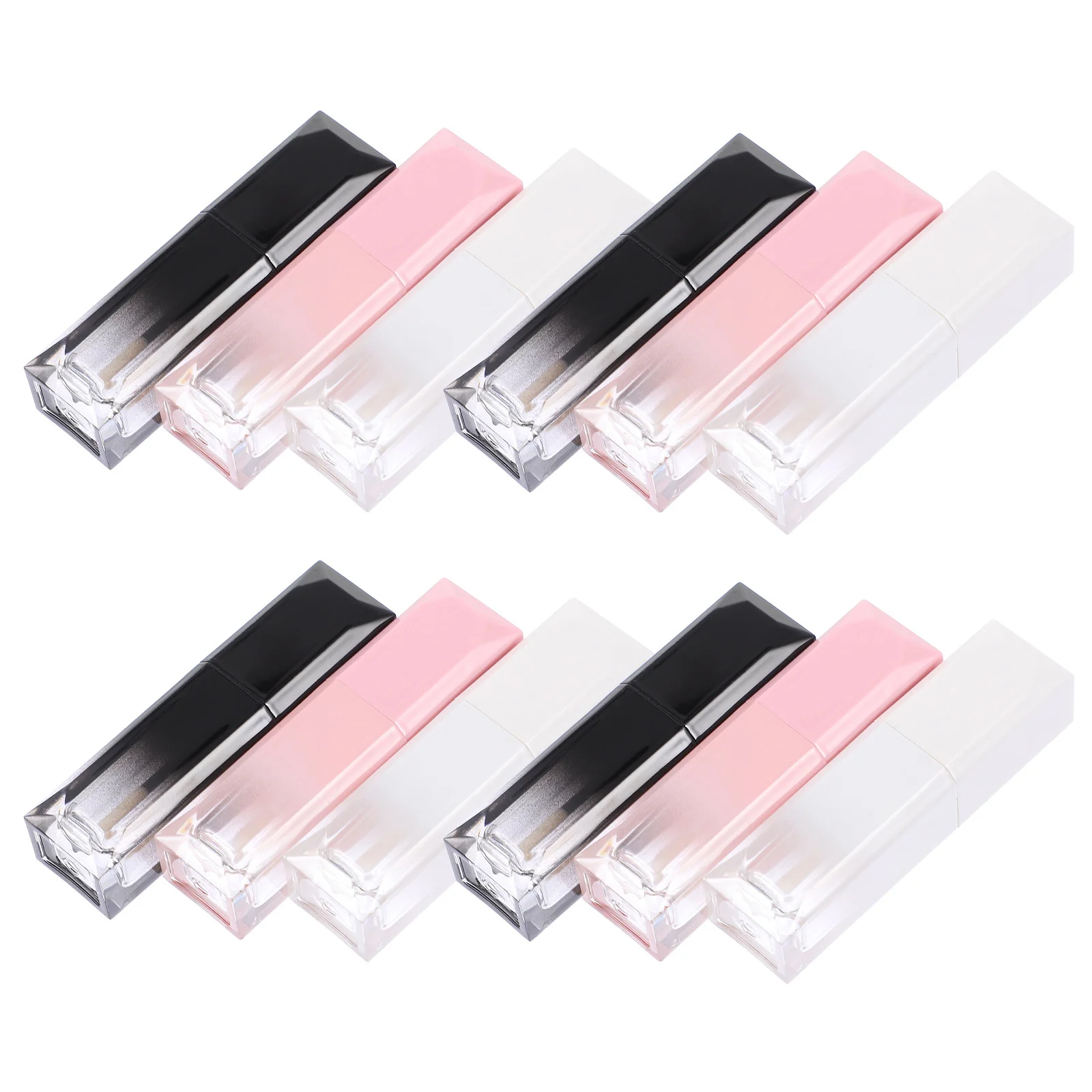 12Pcs Empty Lip Gloss Tube Premium DIY Container for Lip Color Gel Honey Holder Portable Small Size Storage Bottle Set