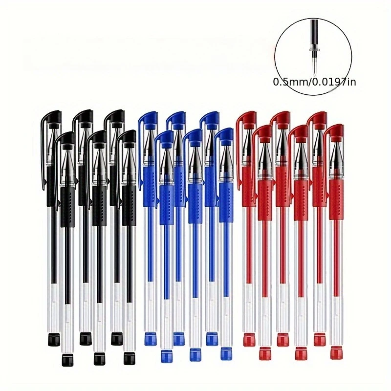 36pcs/12pcs Medium Point Ballpoint Pens Set - Click-Off Cap, Smooth Writing for Office and School Supplies
