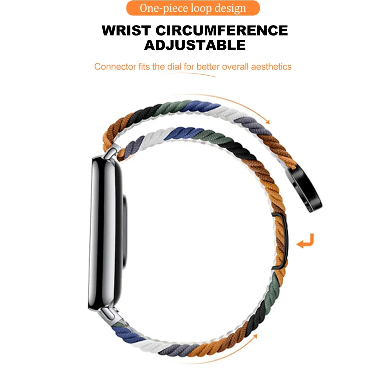 Magnetic Braided Nylon Loop Band for Xiaomi Redmi Watch 4 5 Strap Adjustable Sport Replacement Correa Bracelet Mi Band 9 8 Pro