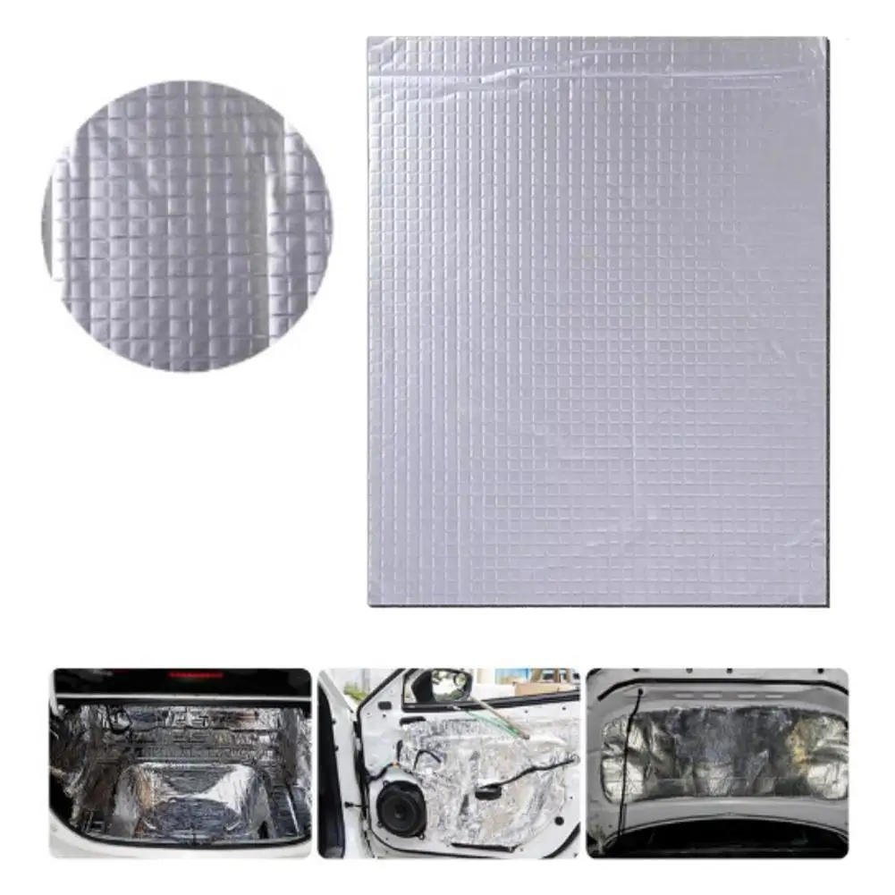 10PCS 5mm Car Sound Deadening Mat Waterproof  Auto Noise Insulation Foam Sheets Self-Adhesive Car Shock Absorbing Panels