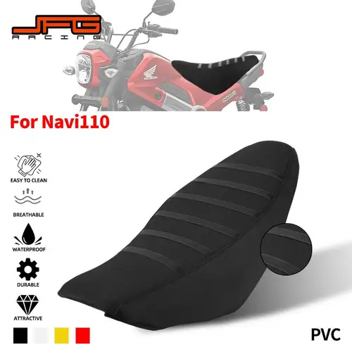 Accesorios para motocicletas, funda de asiento, diseño de cojín antideslizante, PVC duradero para Honda Navi110 Navi 110 todoterreno Dirt Pit Moto Bike