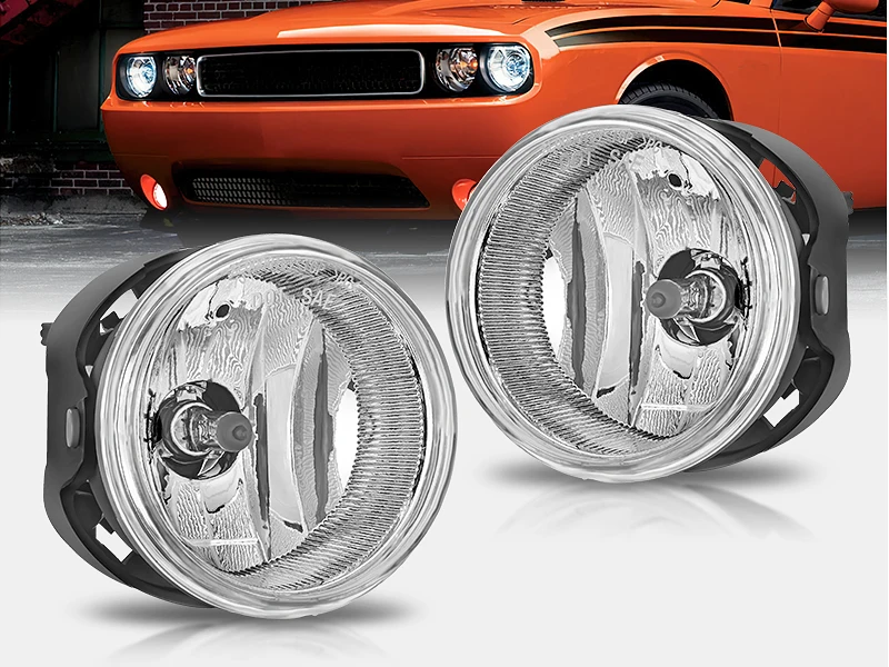 Nilight Fog Lights Assembly Compatible with 2008 2009 2010 Dodge Challenger 2005 2006 2007 2008 2009 2010 Dodge Grand Caravan Charger Caliber Nitro Avenger Chrysler Town&Country Pacifica Jeep Patriot