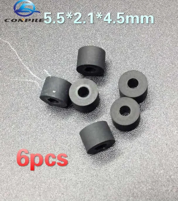 6pcs 5.5*2.1*4.5mm for Sony Walkman WM-FX WM-EX WM-GX tape drive pinch roller rubber ring cassette deck audio recorder