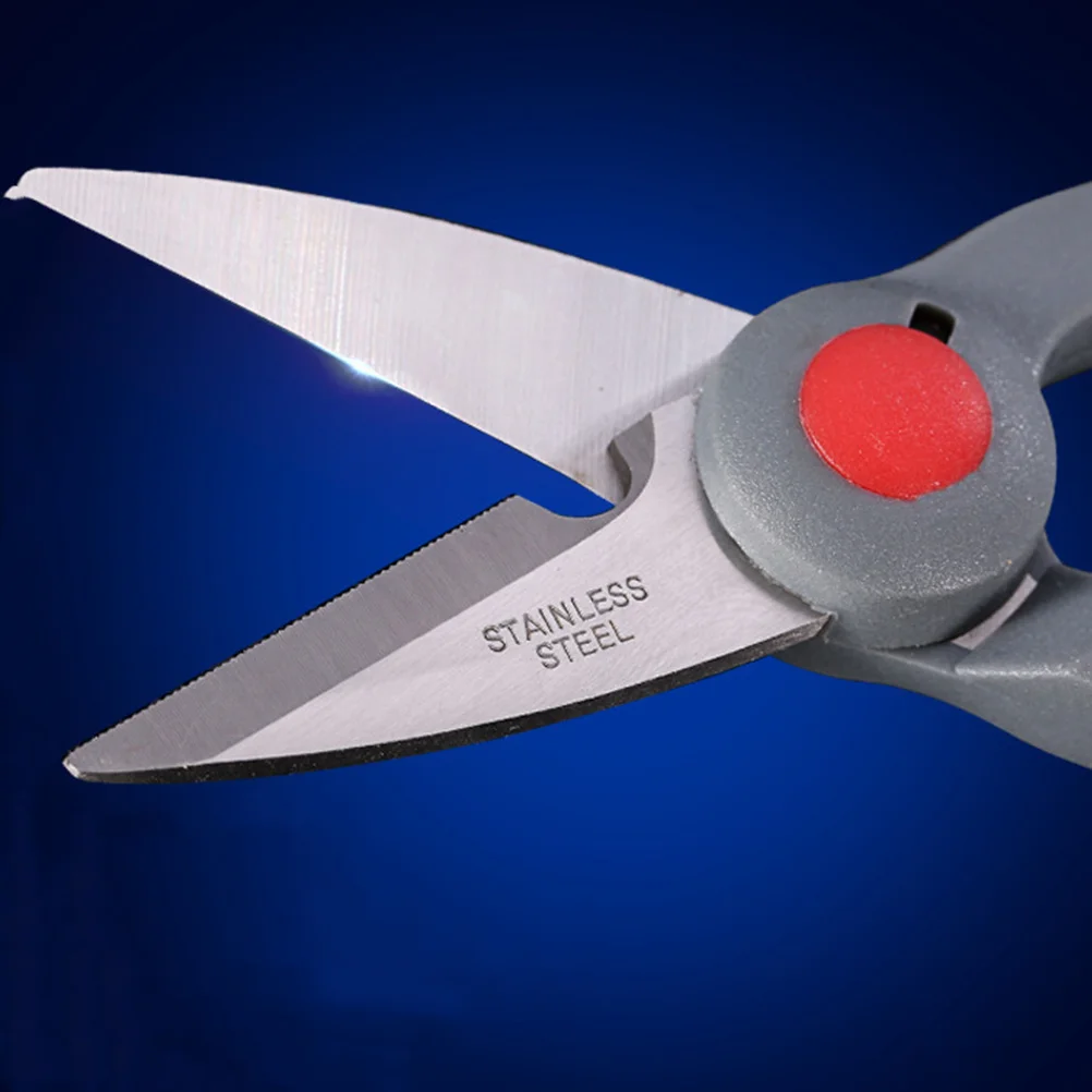 

Fishing Scissors Stainless Steel Heavy Duty Serrated Blade Grip Handle For Braided Line Poultry Fish Walnuts Pecans