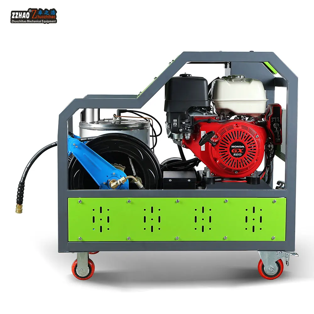 

250Bar Dust Industrial Heated Jet Electric Petrol High Pressure Washer with Remote Control Panel for Surface Cleaning