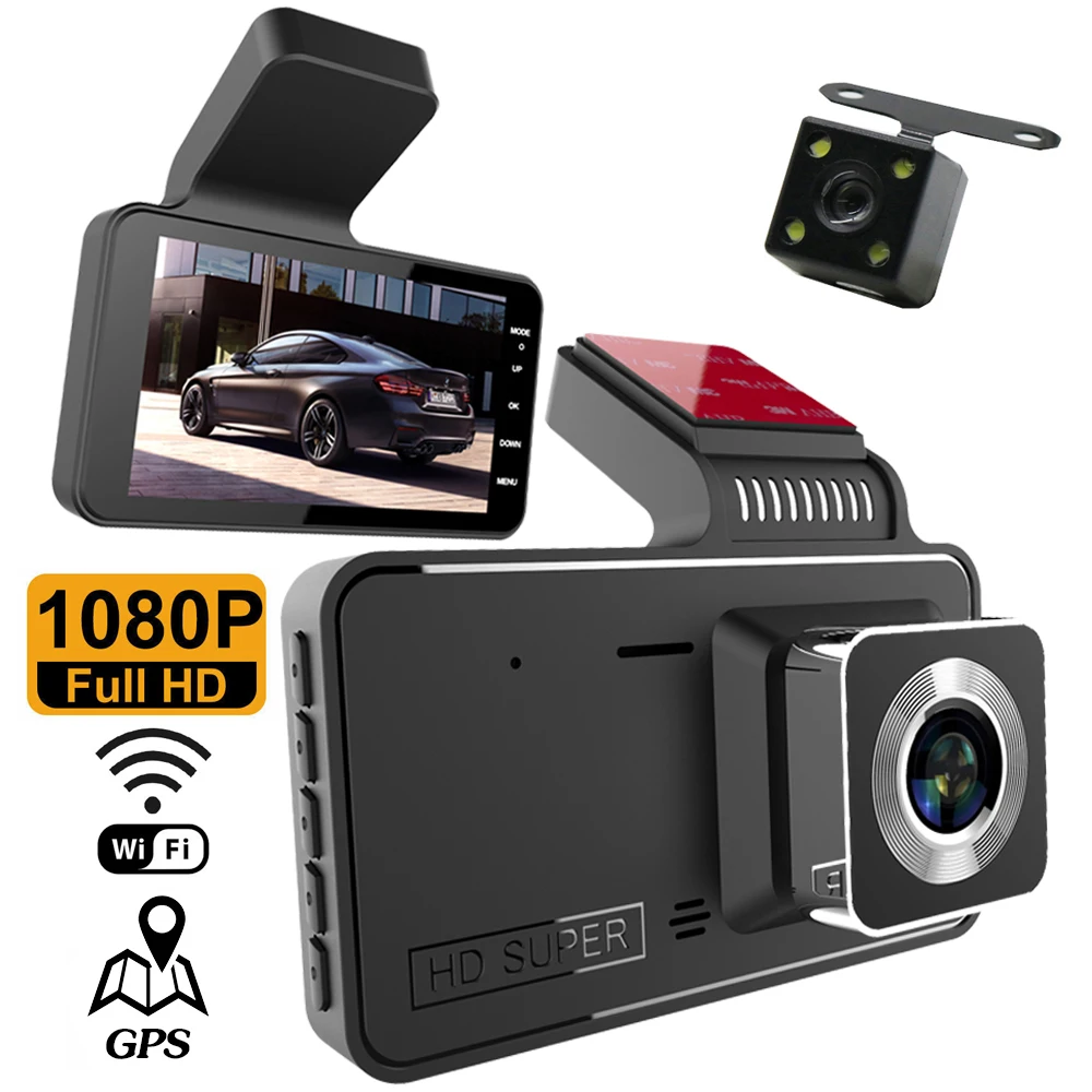 

Dash Cam WiFi Full HD 1080P Car DVR Rear View Car Camera Drive Video Recorder Car Accessories Night Vision Black Box Dashcam GPS