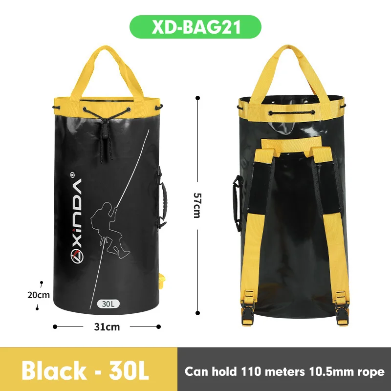 Xinda Outdoor Klettern Seil Tasche Rettungsausrüstung Paket Entwässerung Seil Sammlung Rucksack Umhängetasche 3