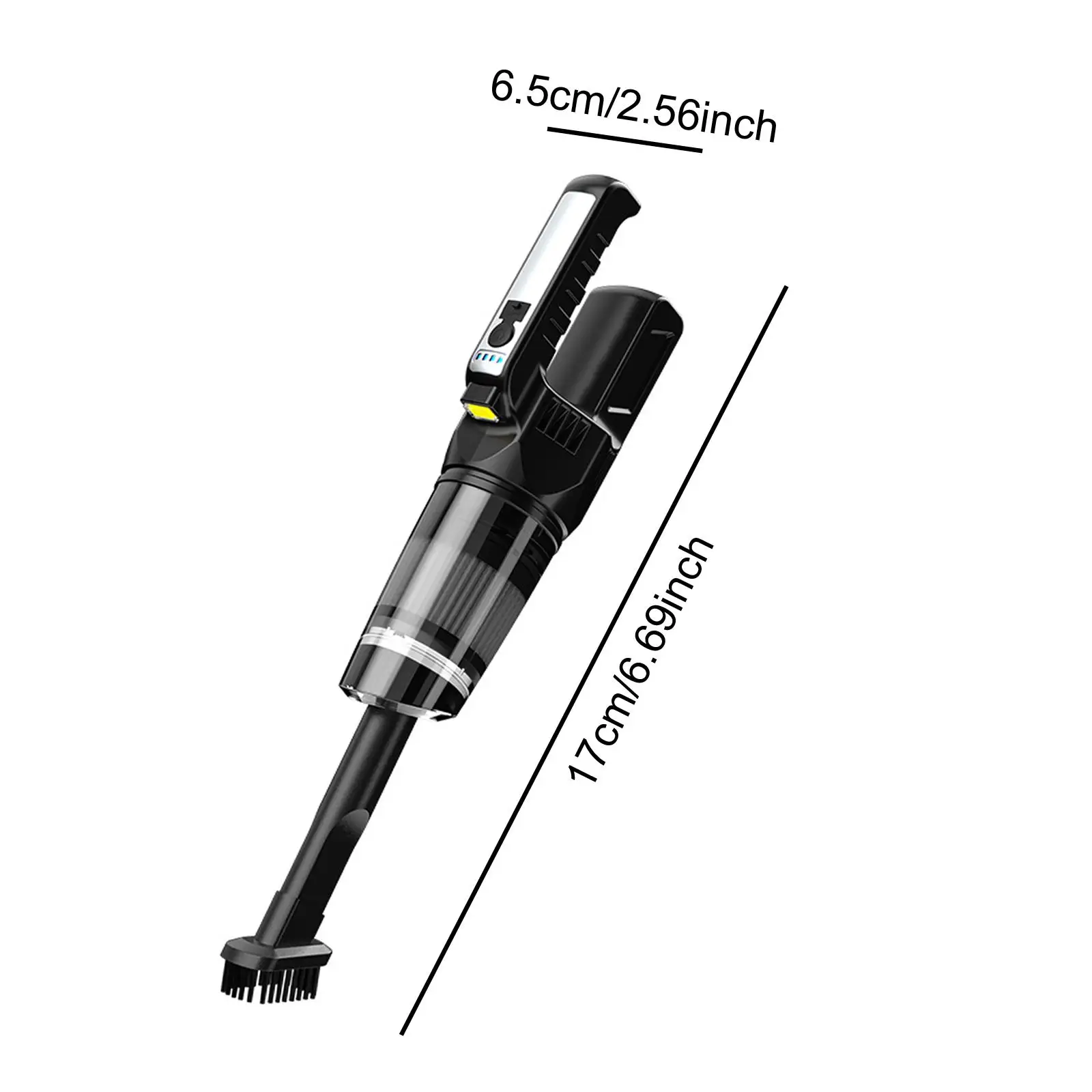 مكنسة كهربائية للسيارة، مكنسة كهربائية محمولة، مجمع الغبار للبلاط