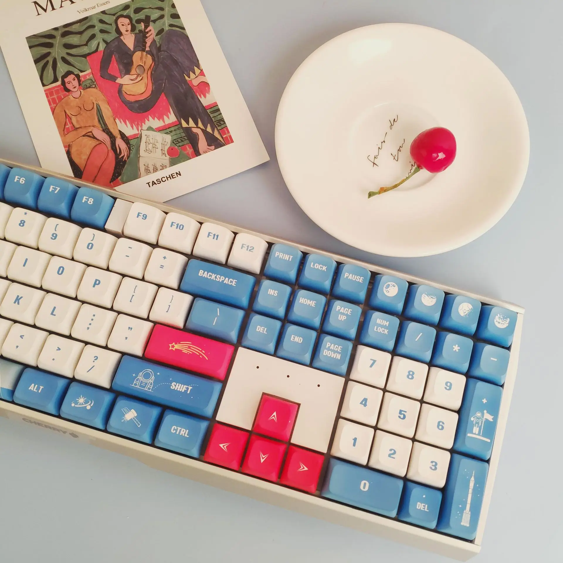Sublimation keycaps PBTPBT material full box mechanical keyboard keycaps