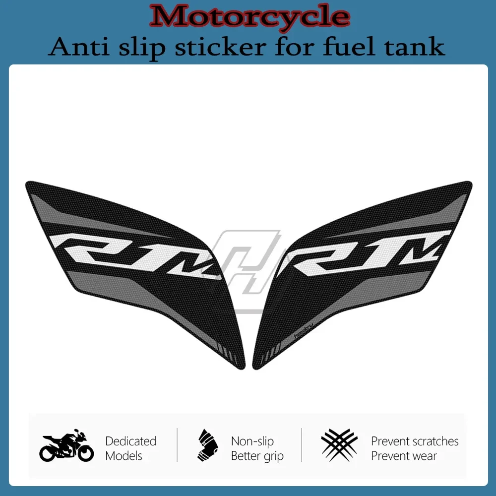 Motorcycle Accessorie Side Tank Pad Protection Knee Grip Mat for Yamaha YZF R1M 2015-2019