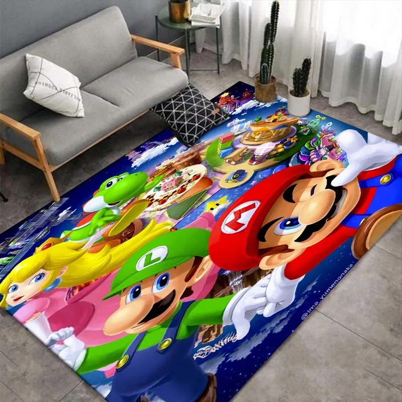 Carpet multi-sizeGo-karts，M-Mario,Carpet for Living Room Bedroom Kid's Room Home Decor Area Rug Non-slip Mat Sofa Mat