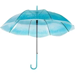 Japanese Sea Moon Jellyfish Umbrella Gradual Transparent Umbrella Rain Rain Rain Gear Girl Simple Small Fresh Umbrella