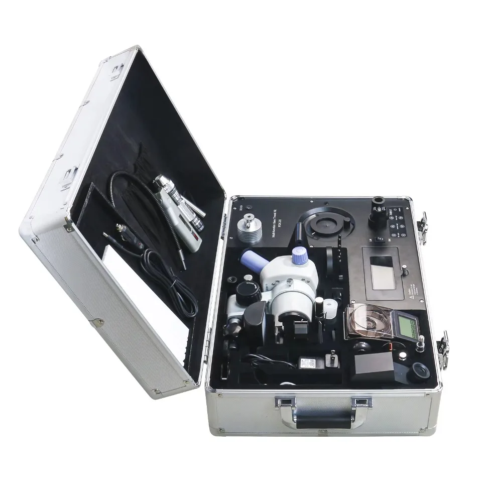 The latest portable gemstone identification kit, equipped with 20 gemological instruments