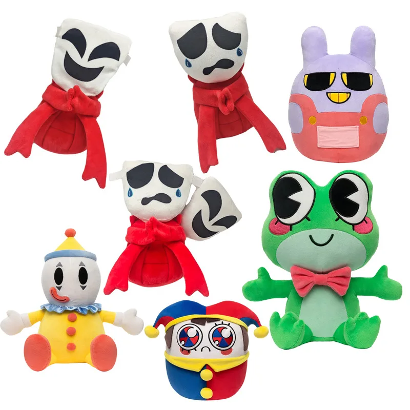 Digital Circus Jax Pomni Plush Toy Stuffed Doll Comfortable Soft Pillow Cartoon Home Decor Ornaments Collectible Gift For Adult