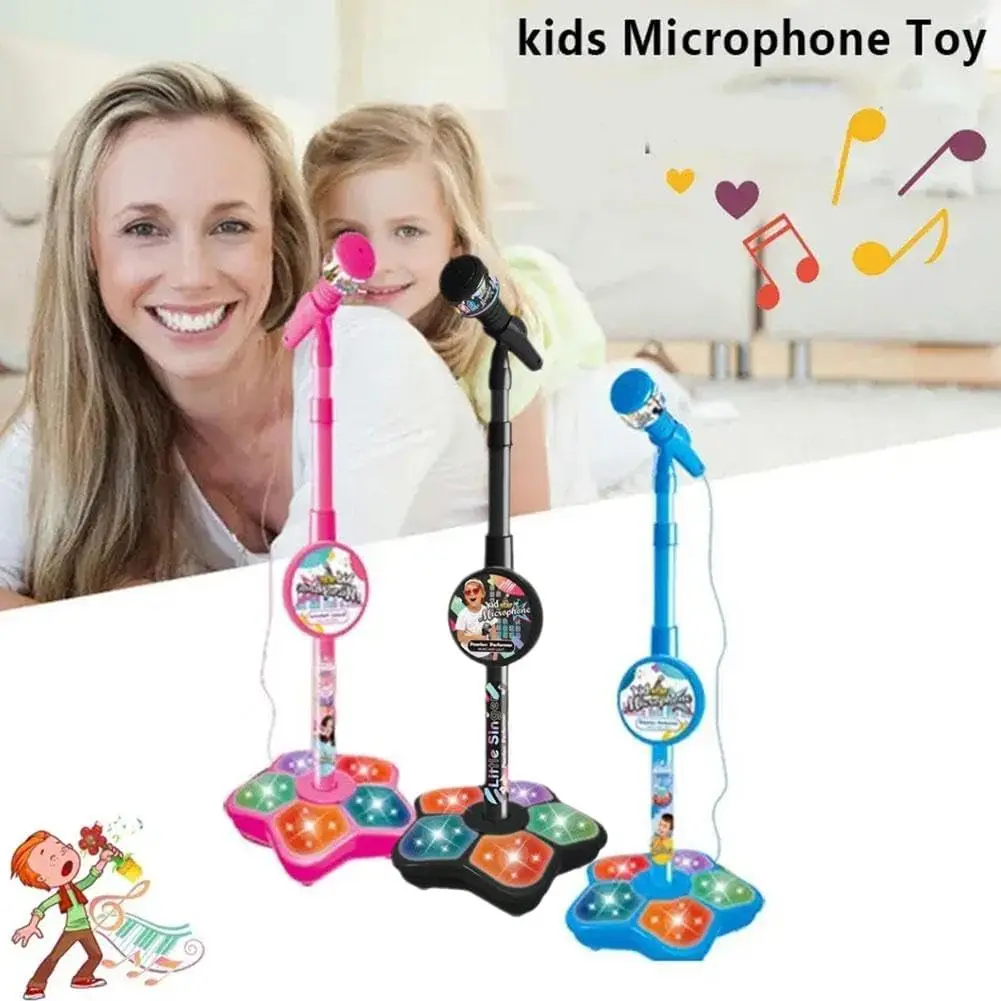Kinder-Mikrofonständer-Spielzeug, tragbare elektronische Karaoke-Karaoke-Mikrofonständer für Kinder, langlebiger Party-Karaoke-Mikrofonständer, Karaoke-Maschine für Kinder