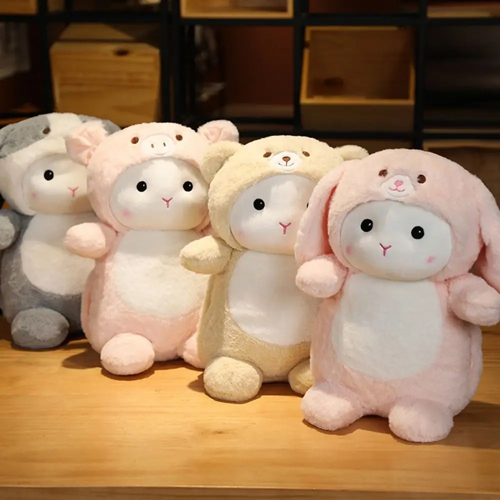 Aquecedor de mãos portátil de inverno com bolso desenho animado travesseiro de mão animal macio