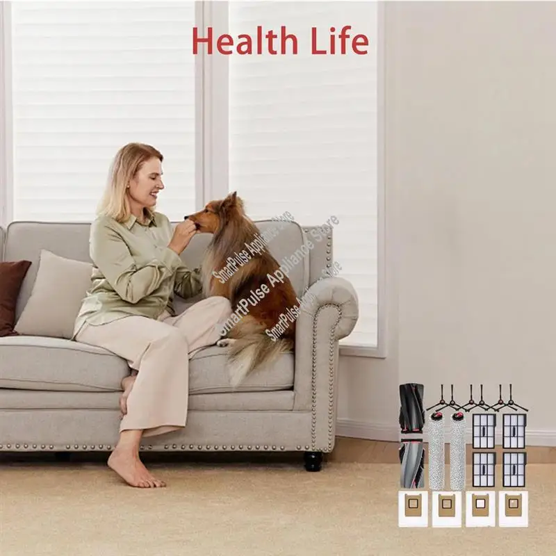 Accesorio Cepillo Lateral principal filtro Hepa paño de mopa bolsa de polvo Kit de repuesto para aspiradoras Robot Eufy E25 Omni/E28 Omni