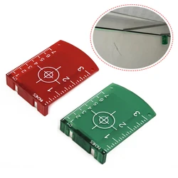 1/2pcs 10cmx7cm Target Plate Laser Target Card Plate Reflective Magnetic Plate Laser Target Plastic For Green Red Lase Level