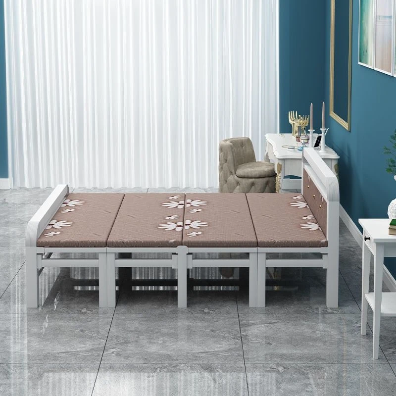 

Lunch break single bed, simple wooden bed for household use
