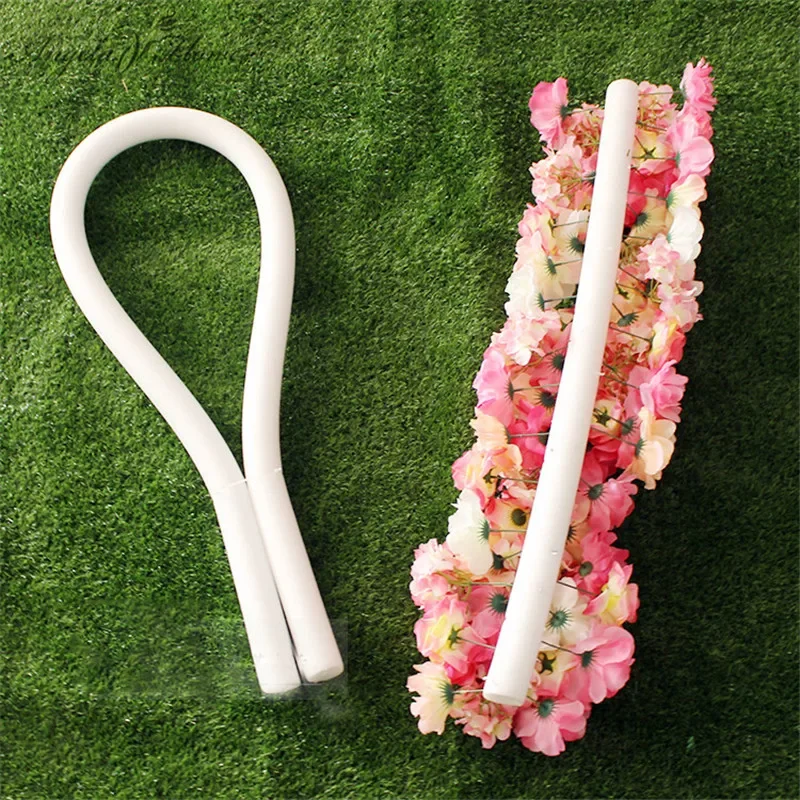 DIY Foam Strip Artificial Decorations Arrangement, Wedding Backdrop Decor Props, Cylindrical Stick, Solid Flower Accessories