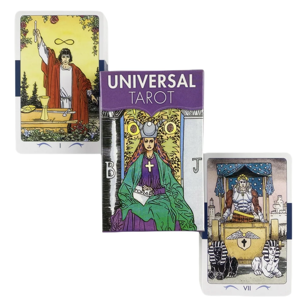 Mini Tamanho Rider Tarot De Cartões Universal A 78 Inglês Visions Adivinhação Edição Baralho Borad Jogos