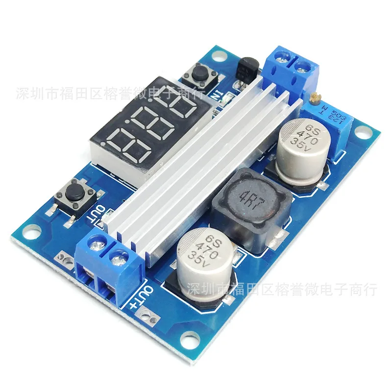 DC-DC High Power Adjustable Boost Module 3.0~35VL3.5~35V 100W Voltmeter with Digital Display