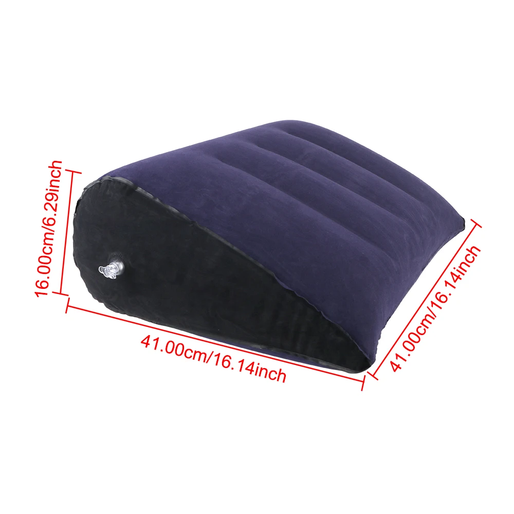 Couple Love Cushion Relax Cushion Portable Foot Rest Air Pillow PVC Flocking For Travel Office Car Inflatable Triangle Pillow