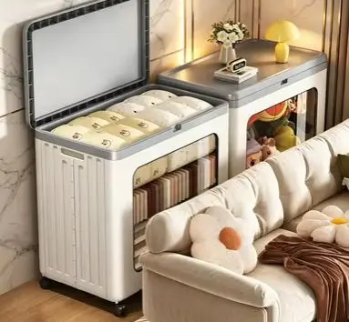 

Large Capacity Foldable Plastic Storage Box for Kids' Toys Home Use Extra Large for Organizing Clothes and Pants