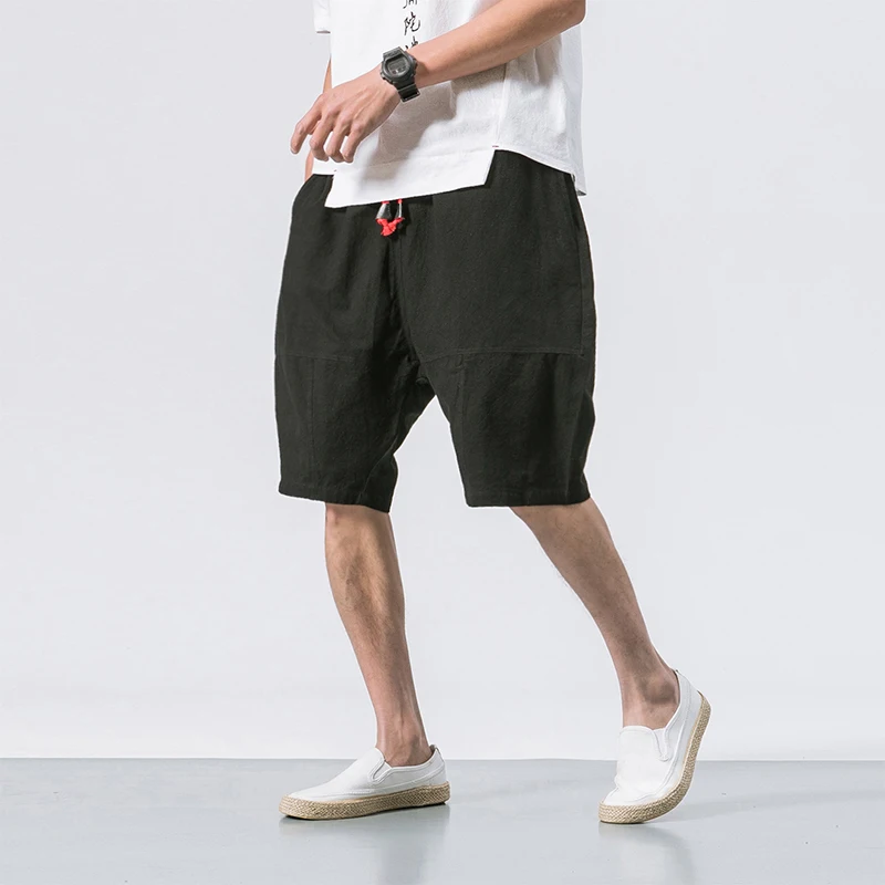 Pantaloncini da spiaggia Casual estivi da uomo M-5XL pantaloncini da surf a cinque punti sportivi retrò originali giapponesi pantaloncini da uomo larghi di grandi dimensioni