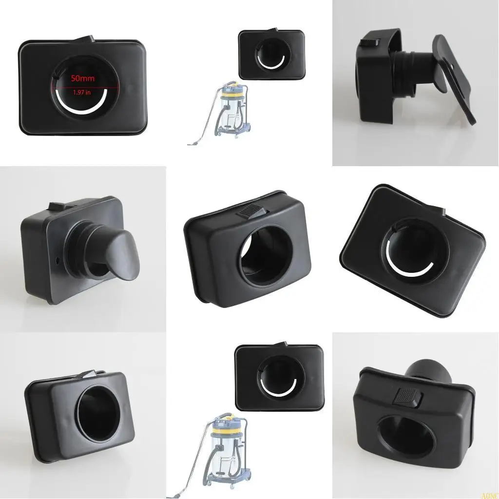 A0NC العالمي مكنسة كهربائية المضيف موصل طقم محوّل قاعدة مربعة واجهة حربة فتحة مرفق سهلة لاستبدال 1.97''