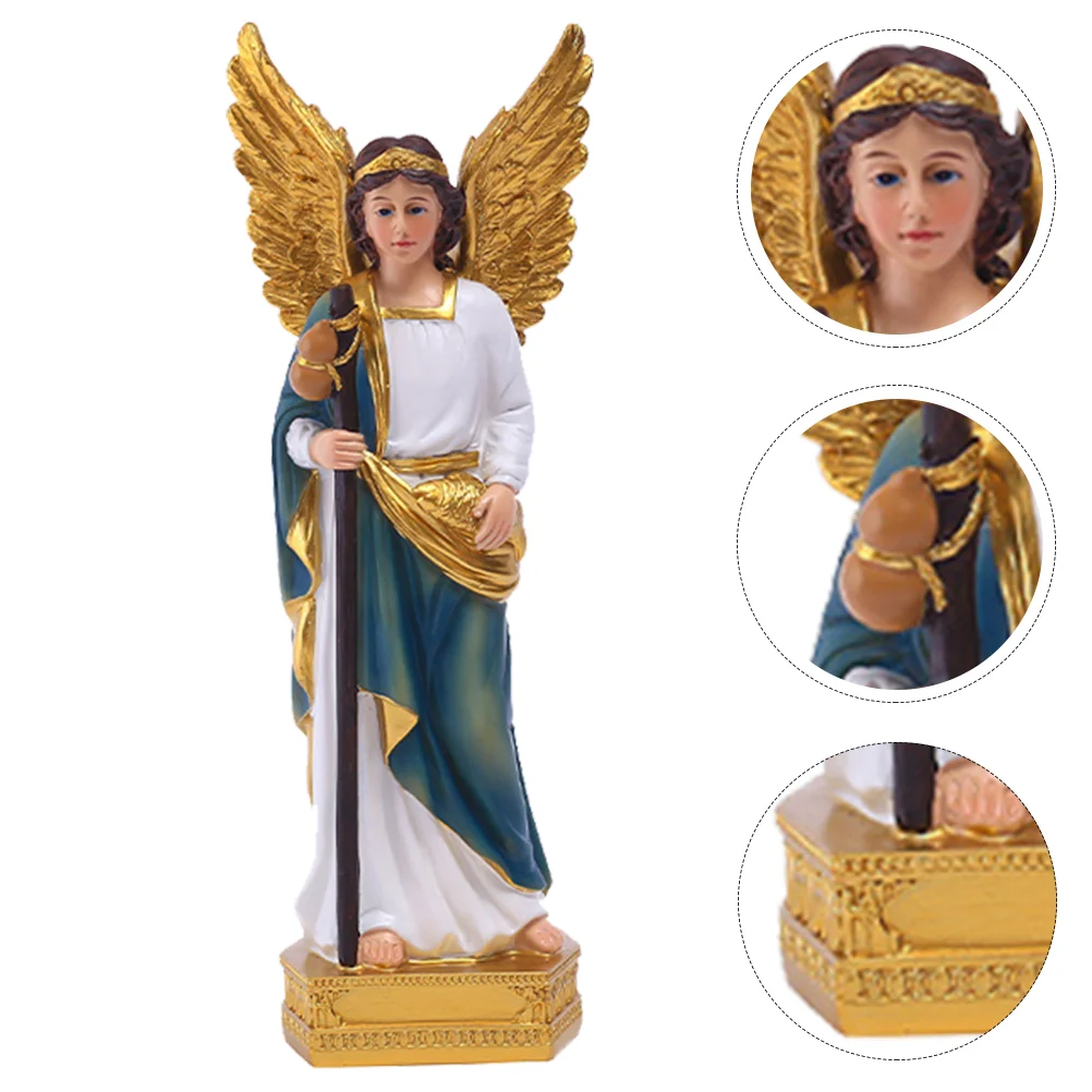 

Realistic Angel Statue Resin Figurine Home Decor Catholicism nament Household Statues Miniatures Adornment Christmas Gift