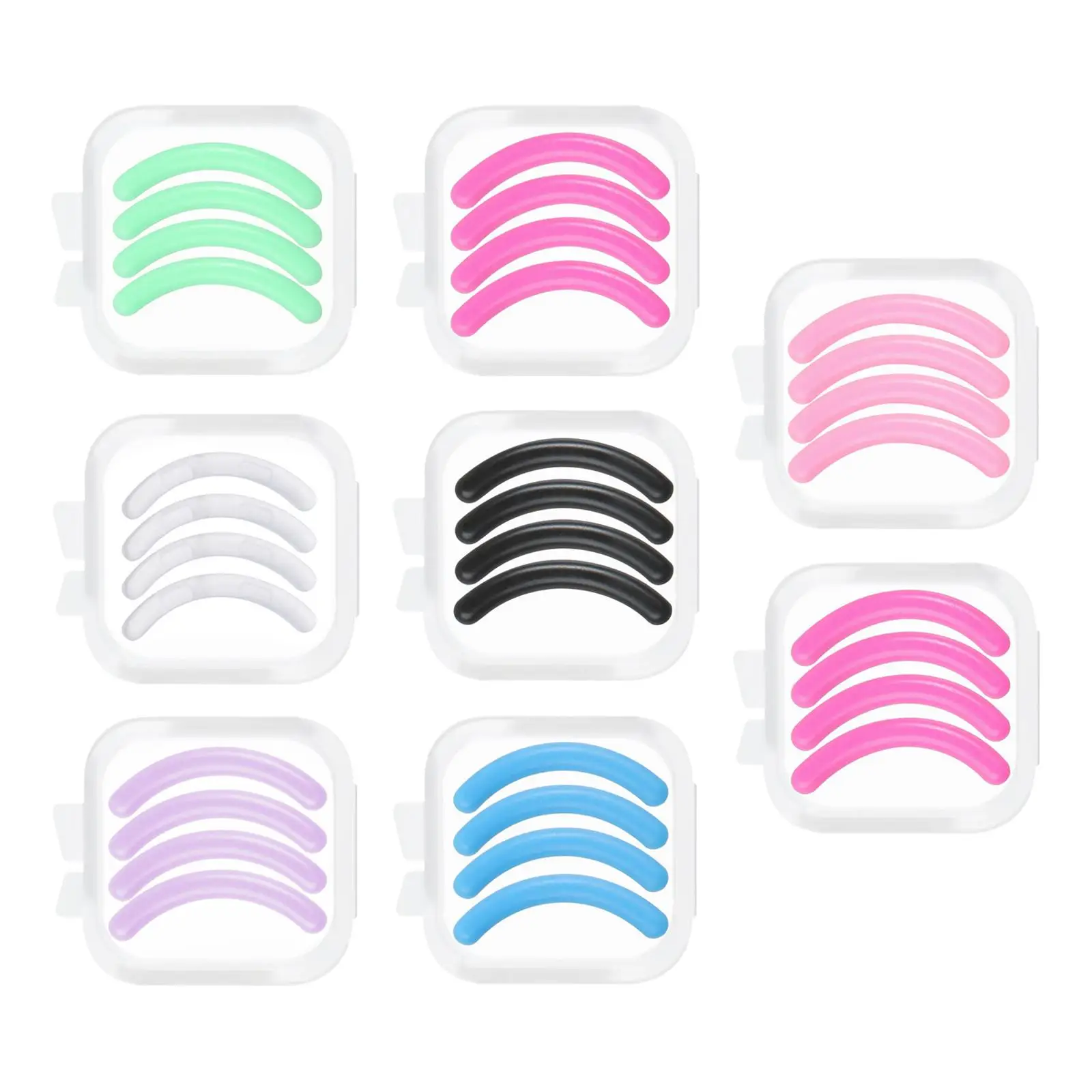 4Pcs Eyelash Curler Refills Cosmetic Accessory for Standard Curlers Portable