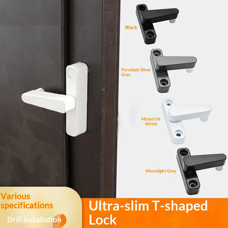 Plastic-Steel Aluminum Alloy Limiter Anti-Theft Window Glass Sliding Door Protective Lock Installation Kit