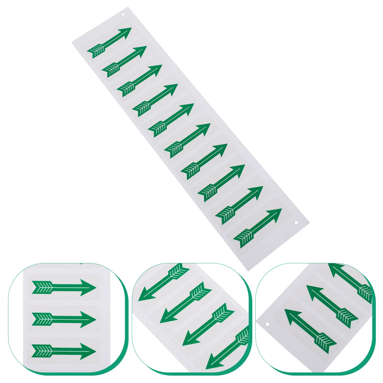 10 قطع من ملصقات تحذير السهم الخفيفة المتينة سهلة الفهم لفترة طويلة، ملصقات اتجاه الخدمة، ملصق تحذير السهم #1